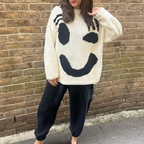 R&B | übergroßer Baumwollstrickpullover