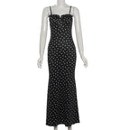 R&B | Kleid mit gepunkteten Strapsen mit Neckholder