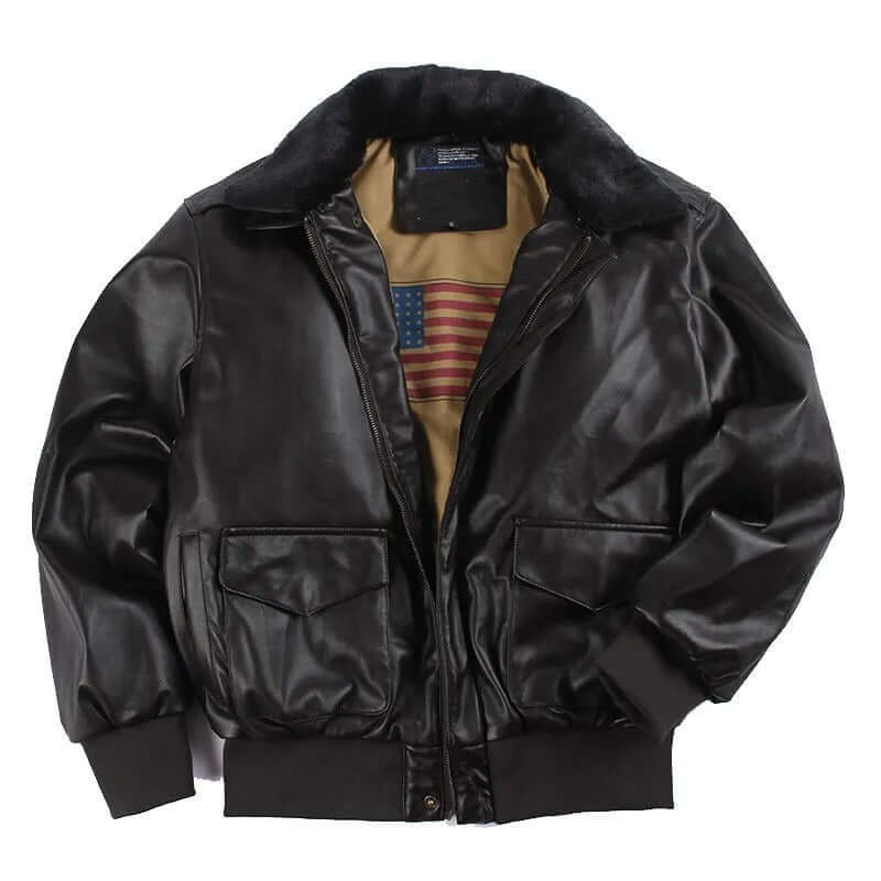 R&B | Herren Lederjacke mit praktischen Taschen
