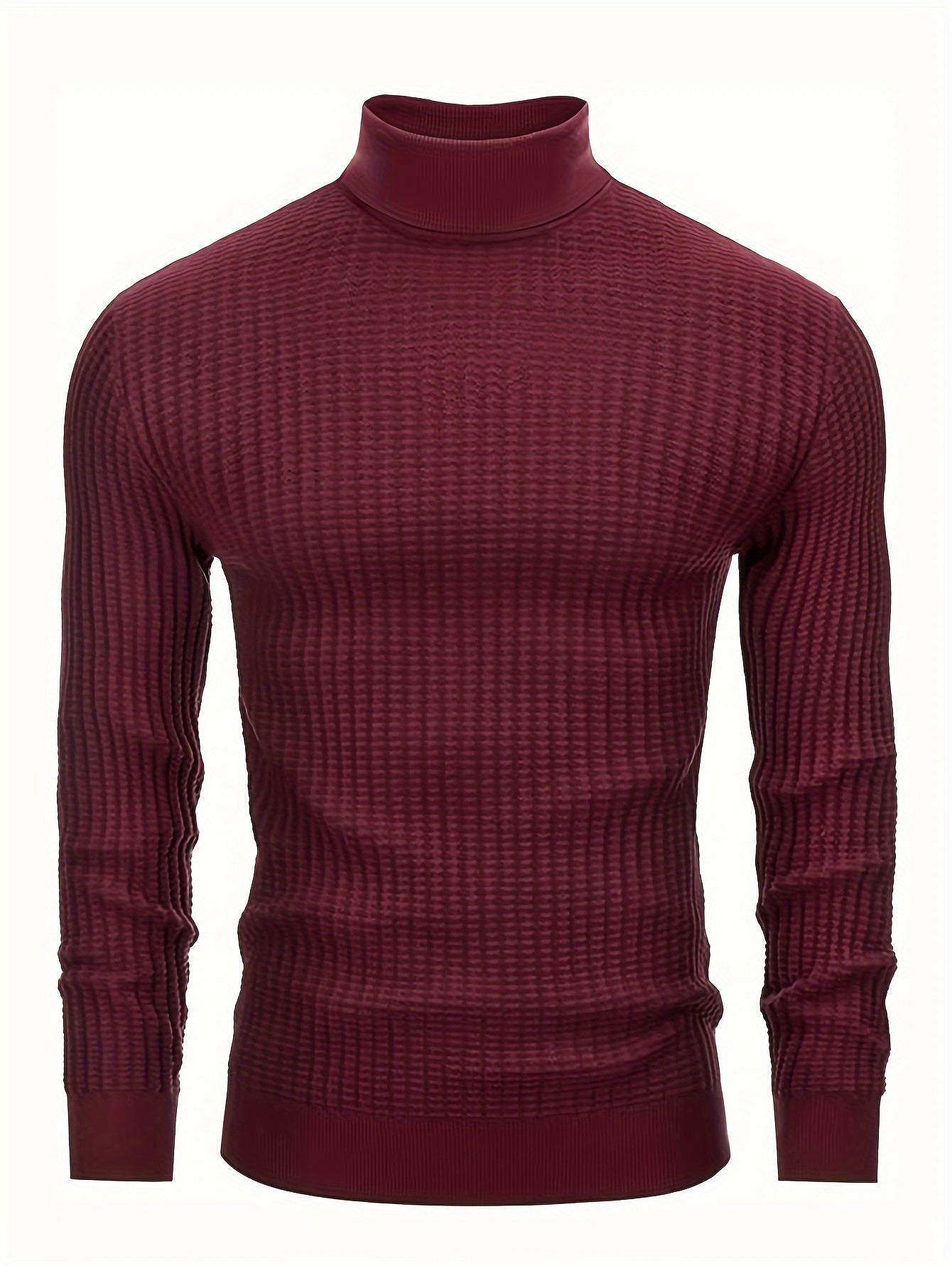 R&B | Rollkragenpullover Waffelstrick Polyester-mix