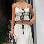 R&B | Hosenträger Top Temperament Kleid