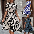 R&B | Kleid mit Rundhalsausschnitt und Rüschen