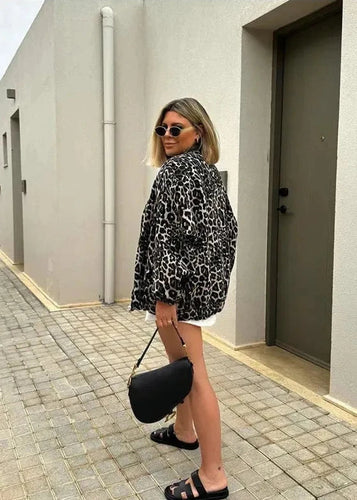 R&B | Leoparden Bomberjacke
