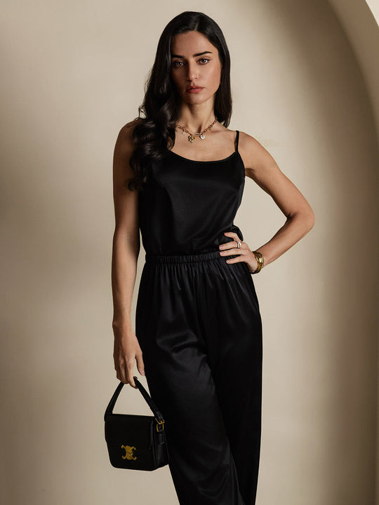 R&B | Seide Entspannt Spaghettiträger Camisole Top