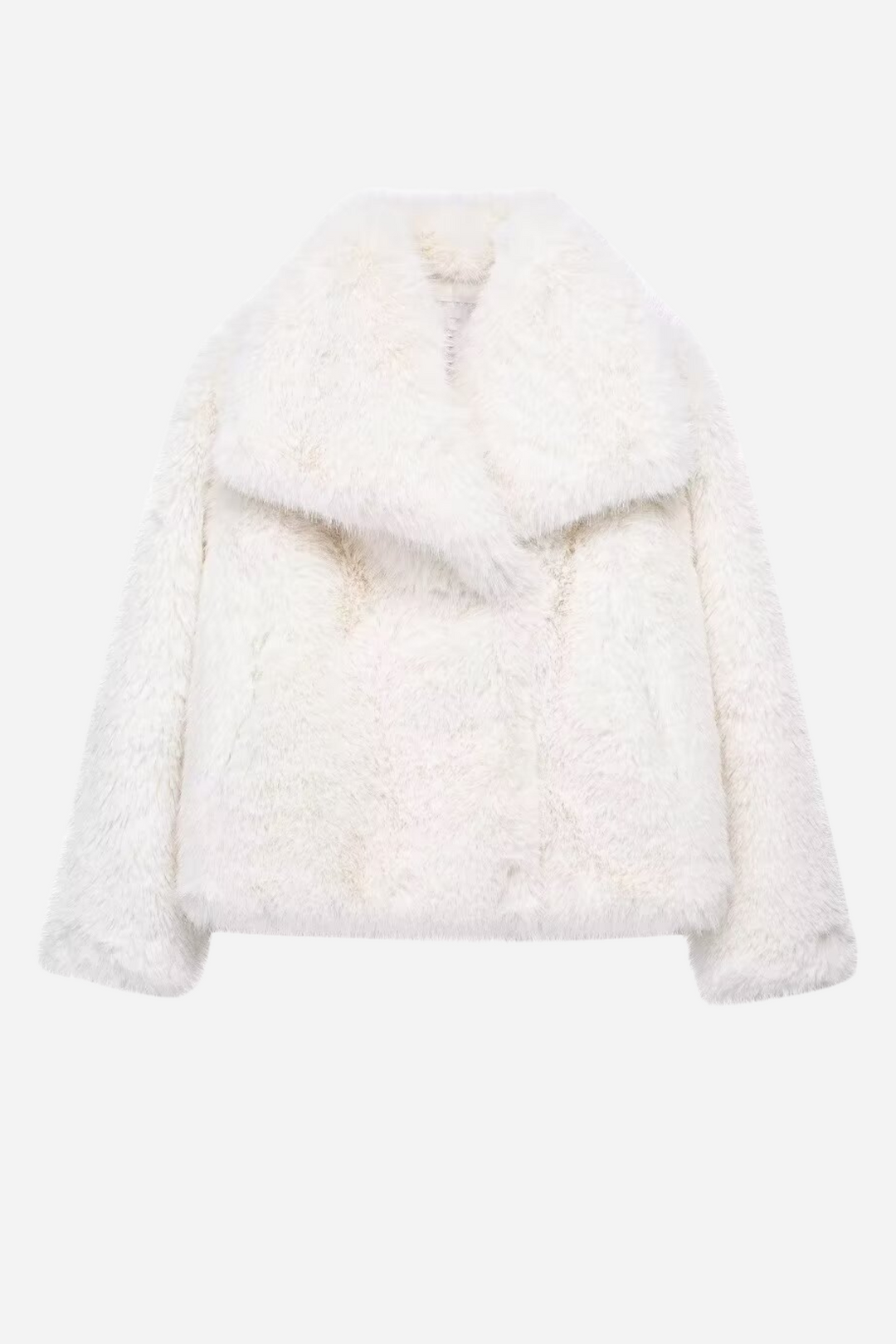 R&B | Faux-Fur-Schalkragenjacke