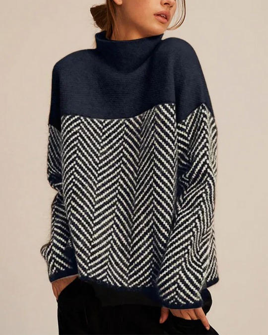 R&B | Baumwolle Rollkragen-Pullover