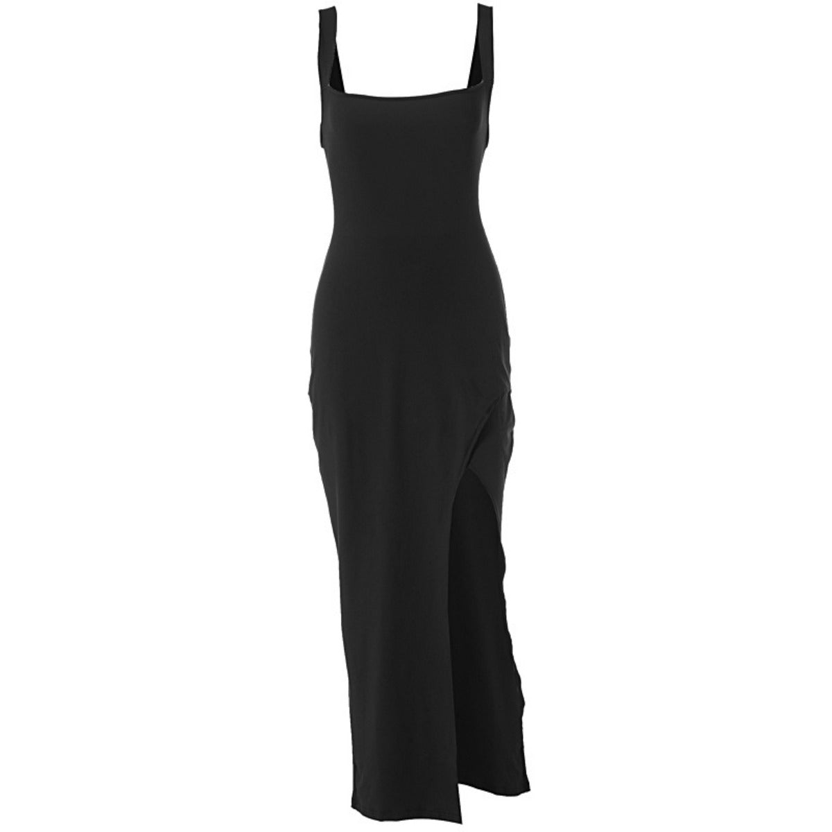 R&B | Kleid mit geteilten Neckholder-Hosenträgern