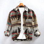 R&B | Südwestlicher Aztec-Druck Shirtjacke