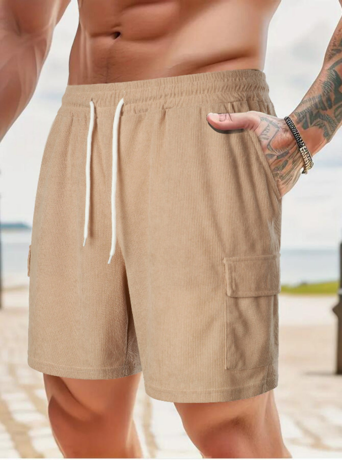 R&B | Werkzeugshorts aus Cord