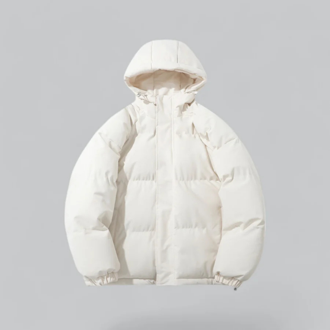 R&B | Winter Klassische Daunen Reißverschluss Jacke Kapuze