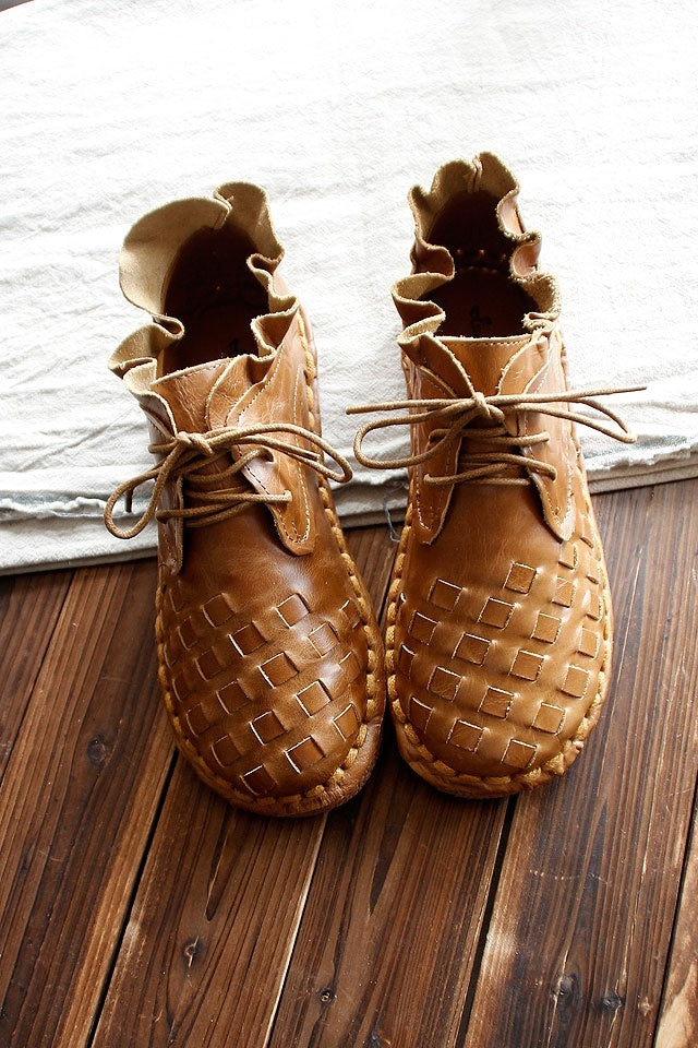 R&B | Retro Künstlerisch Echtes Damen Schuhe