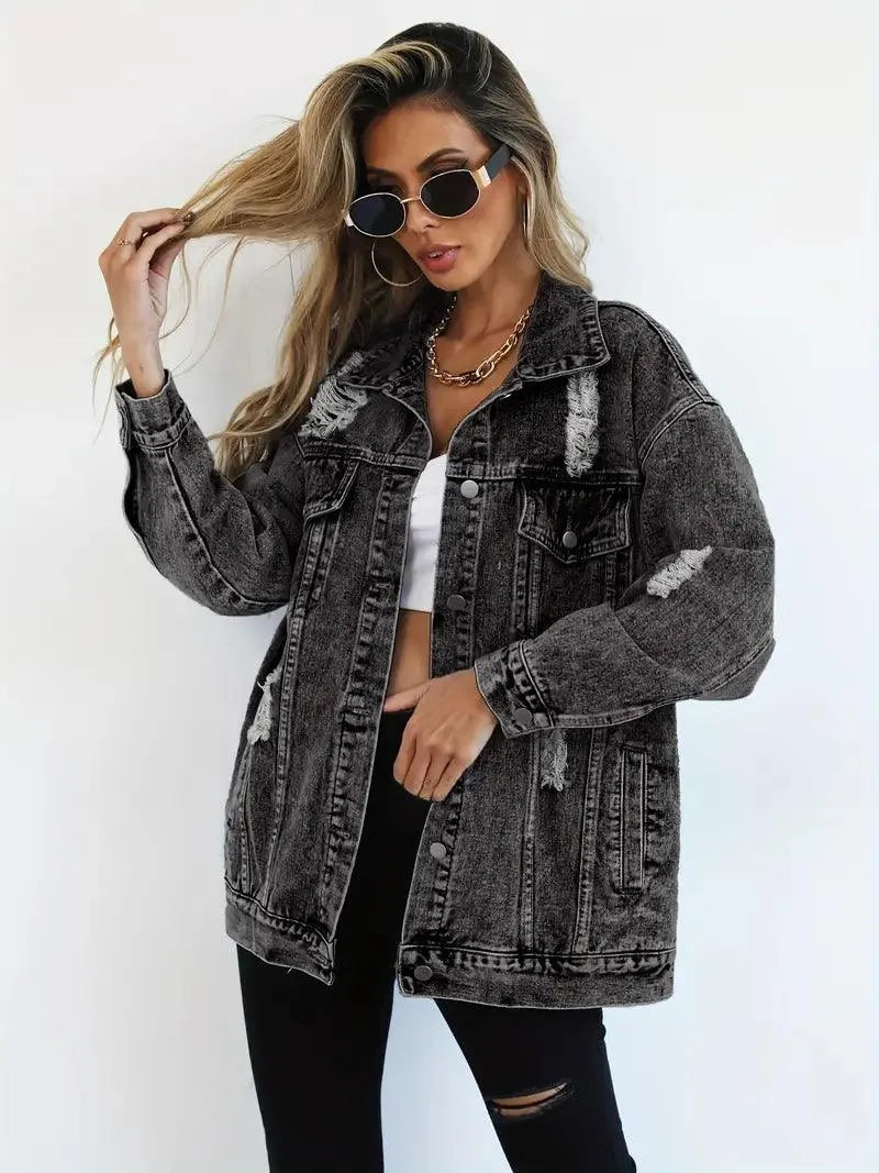 R&B | Oversized Jeansjacke für Damen