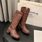 Robuste Schwarze Combat-Stiefel für Damen R&B