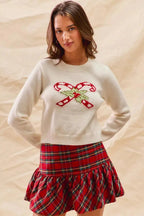 R&B | Weihnachten Candy Cone Kurzpullover