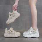 Atmungsaktive Sommer-Schuhe für Damen mit dicken Sohlen R&B R&B