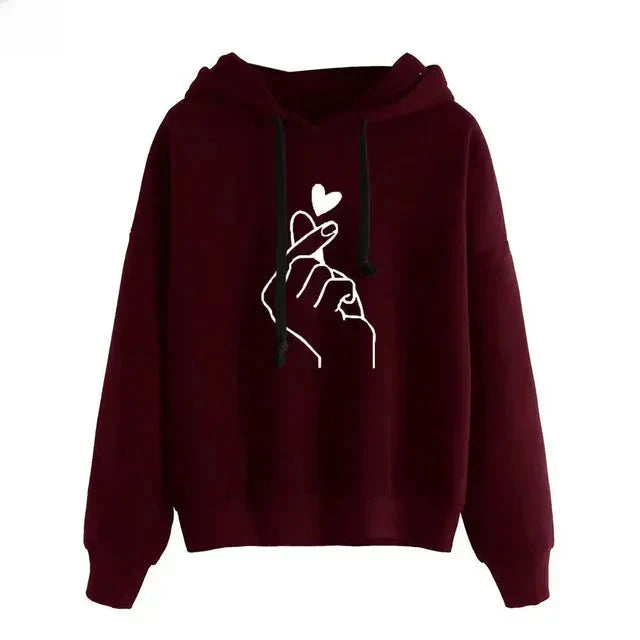 R&B | Casual Hoodie mit Grafischem Druck Baumwollmischung Weich und Komfortabel