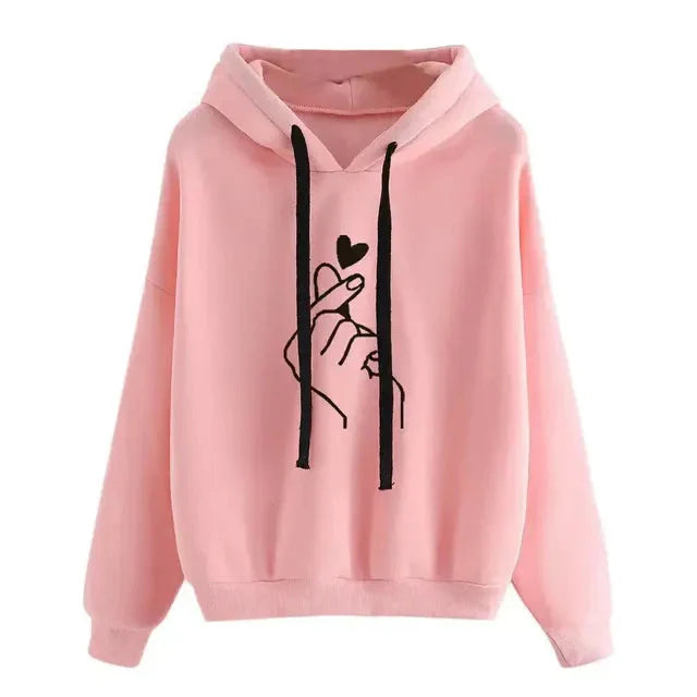 R&B | Casual Hoodie mit Grafischem Druck Baumwollmischung Weich und Komfortabel