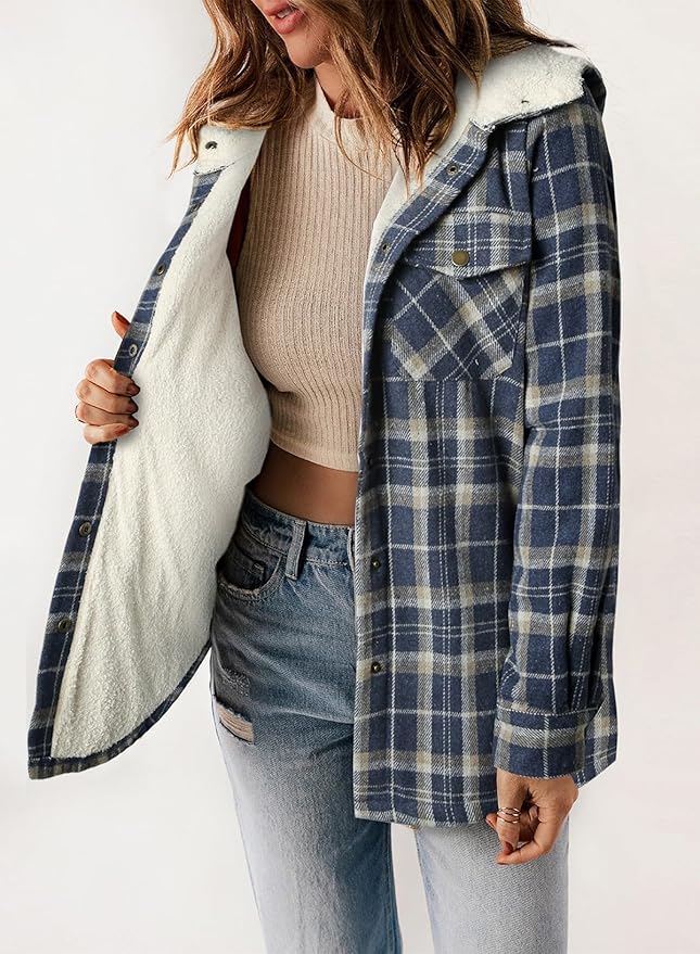R&B | Kariertes Futter Hemdjacke