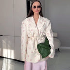 R&B | mit Blumenprint Und Gürtel für Damen