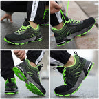 Leicht Sicherheitsschuhe Herren Damen Arbeitsschuhe Atmungsaktiv Schutzschuhe Stahlkappe Sportlich Sneaker R&B