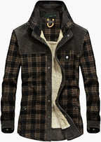 R&B | Outdoor Flanelljacke Im Holzfäller-Stil mit Fleece - Freizeit- und Arbeitsjacke