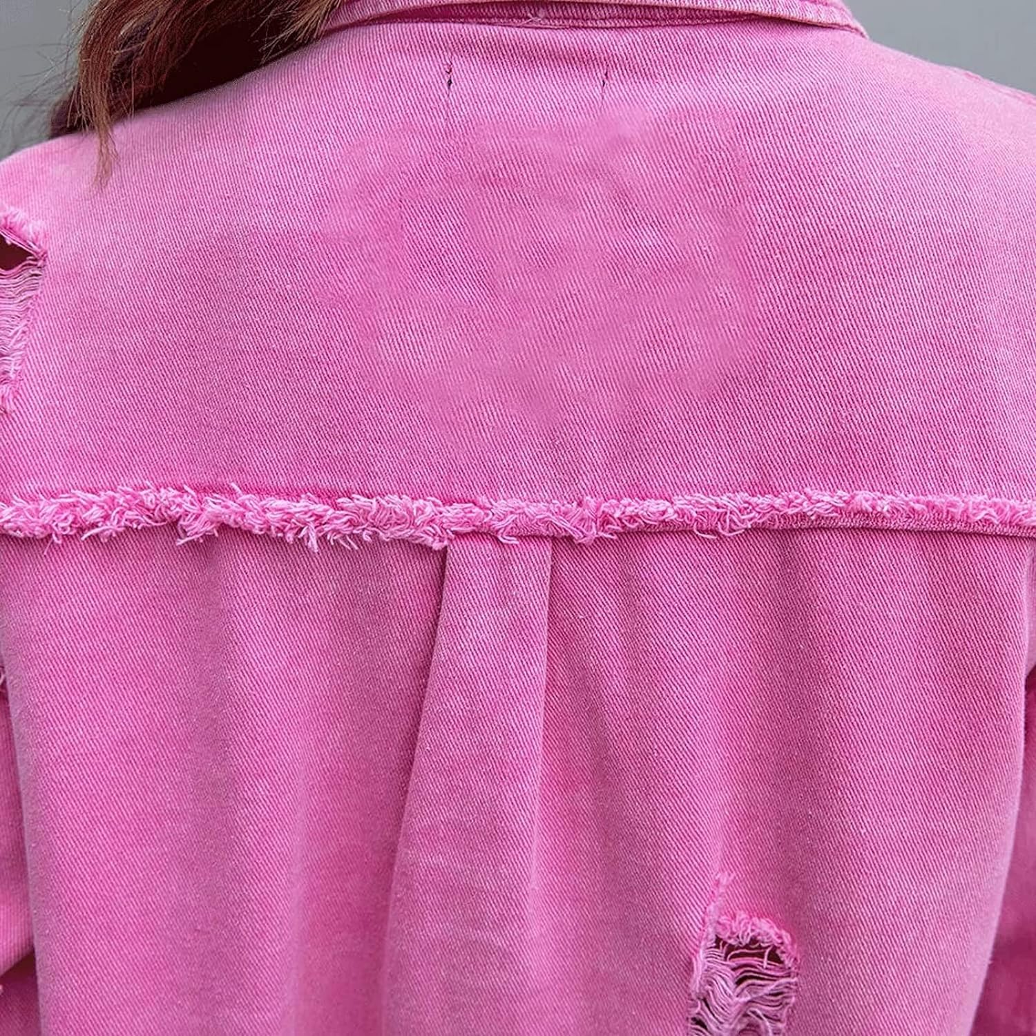 R&B | Ripped Übergrösse Denimjacke