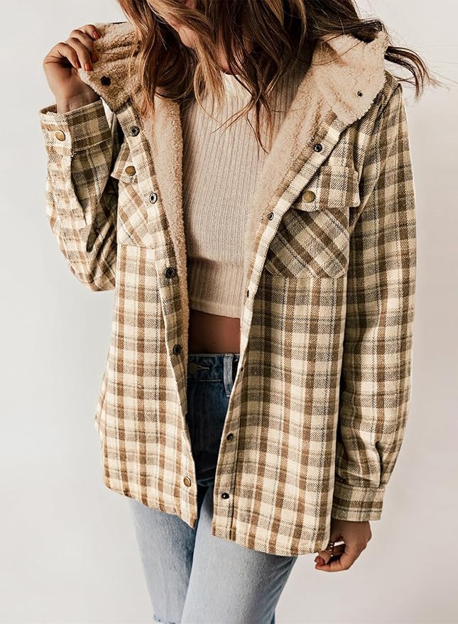 R&B | Kariertes Futter Hemdjacke