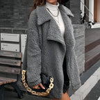 R&B | Weich gefütterte Damen Fleecejacke mit Reißverschluss