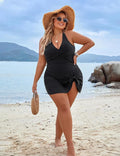 R&B | Plus Size Einteiler Schwimmdress Badeanzug Bauchkontrolle Badeanzüge