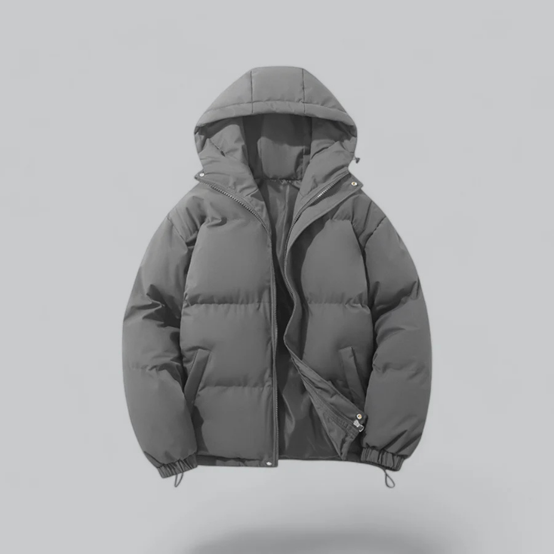 R&B | Winter Klassische Daunen Reißverschluss Jacke Kapuze