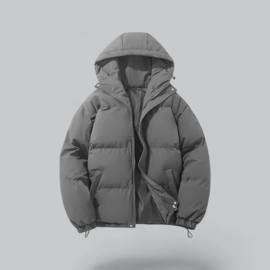 R&B | Winter Klassische Daunen Reißverschluss Jacke Kapuze