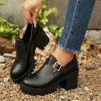 Modische Ankle Boots mit Blockabsatz R&B R&B