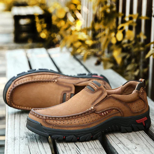 R&B | Herren-Laufschuhe Aus Leder, Leicht, Atmungsaktiv, Freizeitschuhe Zum Hineinschlüpfen