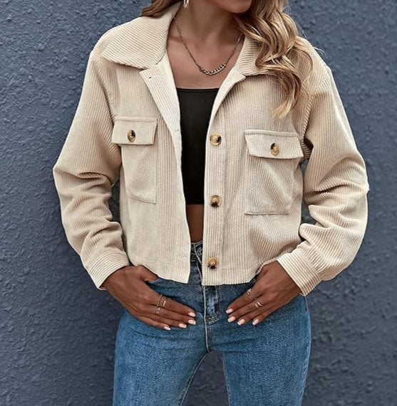R&B | Lässig Übergangsjacke Knopfverschluss