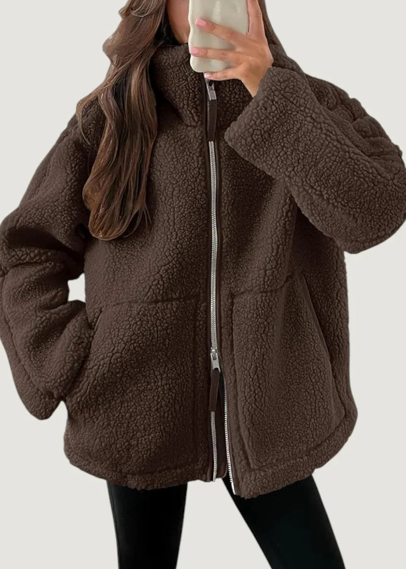 R&B | Fleecejacke Creme
