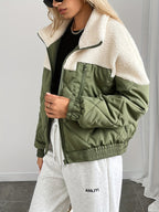 R&B | Zwischenjacke Lässiger Rundhals Lange Ärmel Herbst/winter