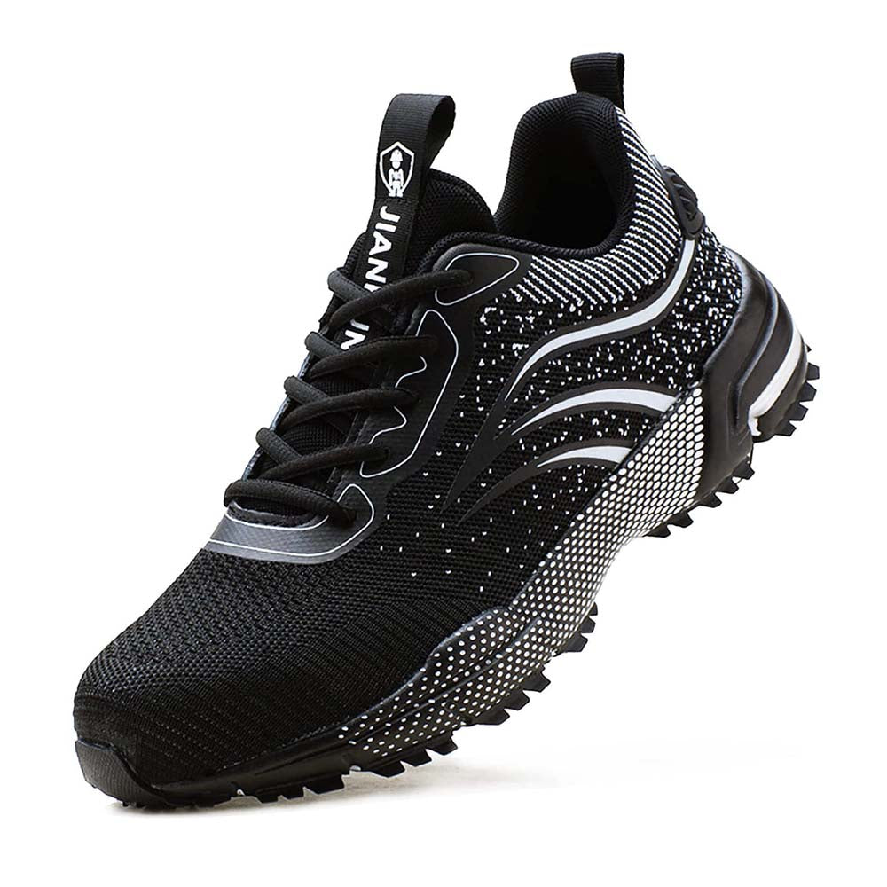 Leicht Sicherheitsschuhe Herren Damen Arbeitsschuhe Atmungsaktiv Schutzschuhe Stahlkappe Sportlich Sneaker R&B