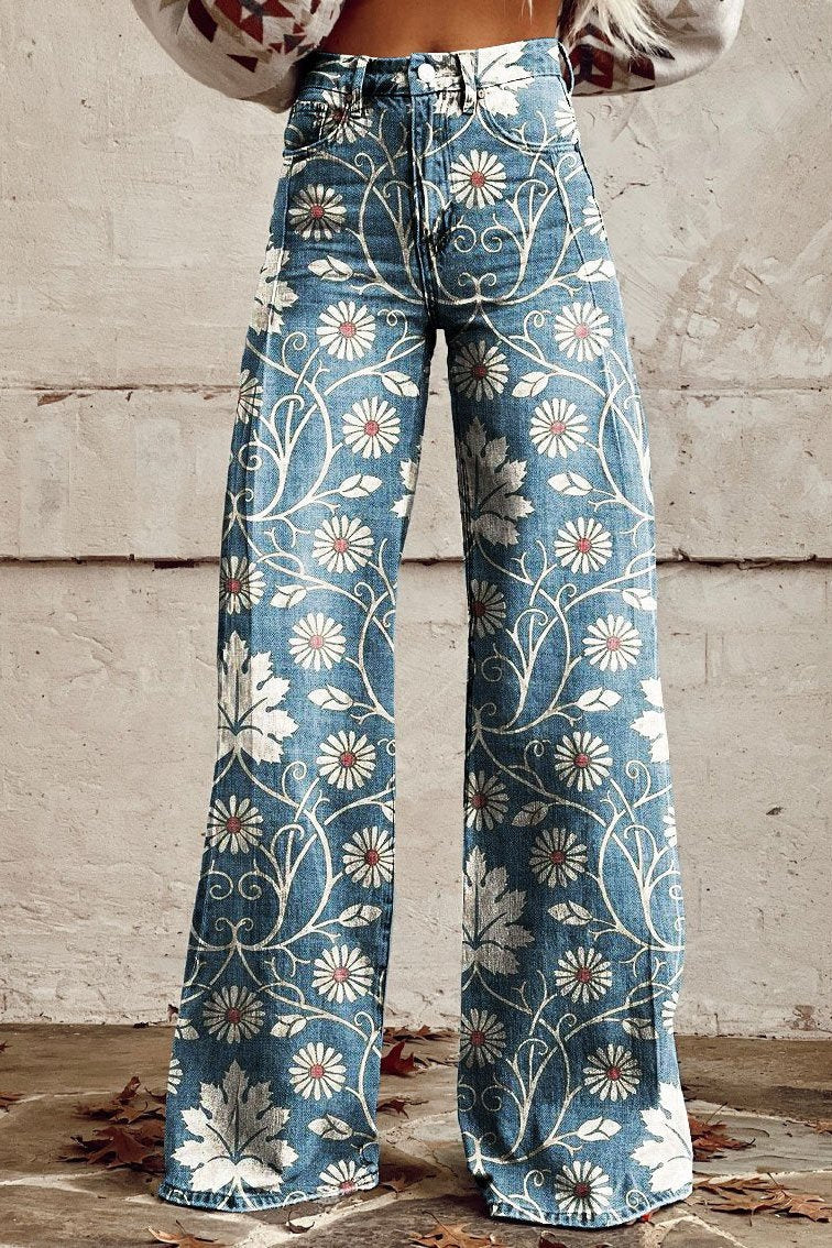R&B | Stilvolle Hose mit Blumigem Charme für Frauen