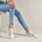 Funkelnde Schnür-Fashion-Damen-Sneaker - Xenia R&B