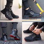 Männer Arbeit Sicherheit Schuhe Bau Anti-smash Punktion-Proof Unzerstörbar Boot R&B