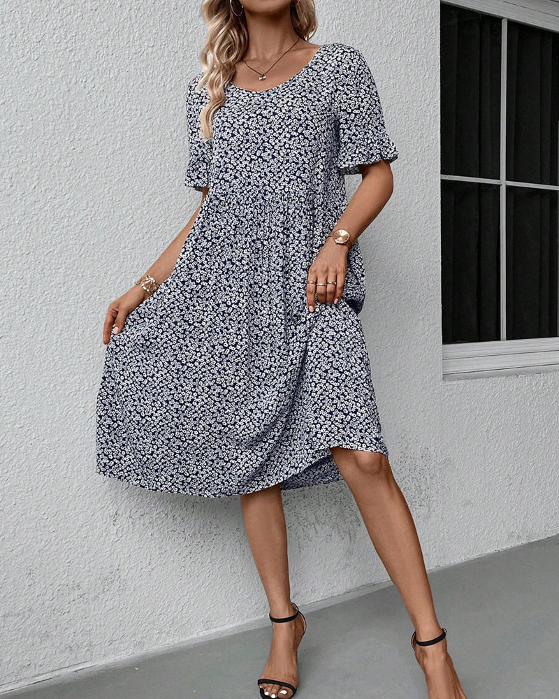 EB - Elegantes Kleid mit floralem Muster
