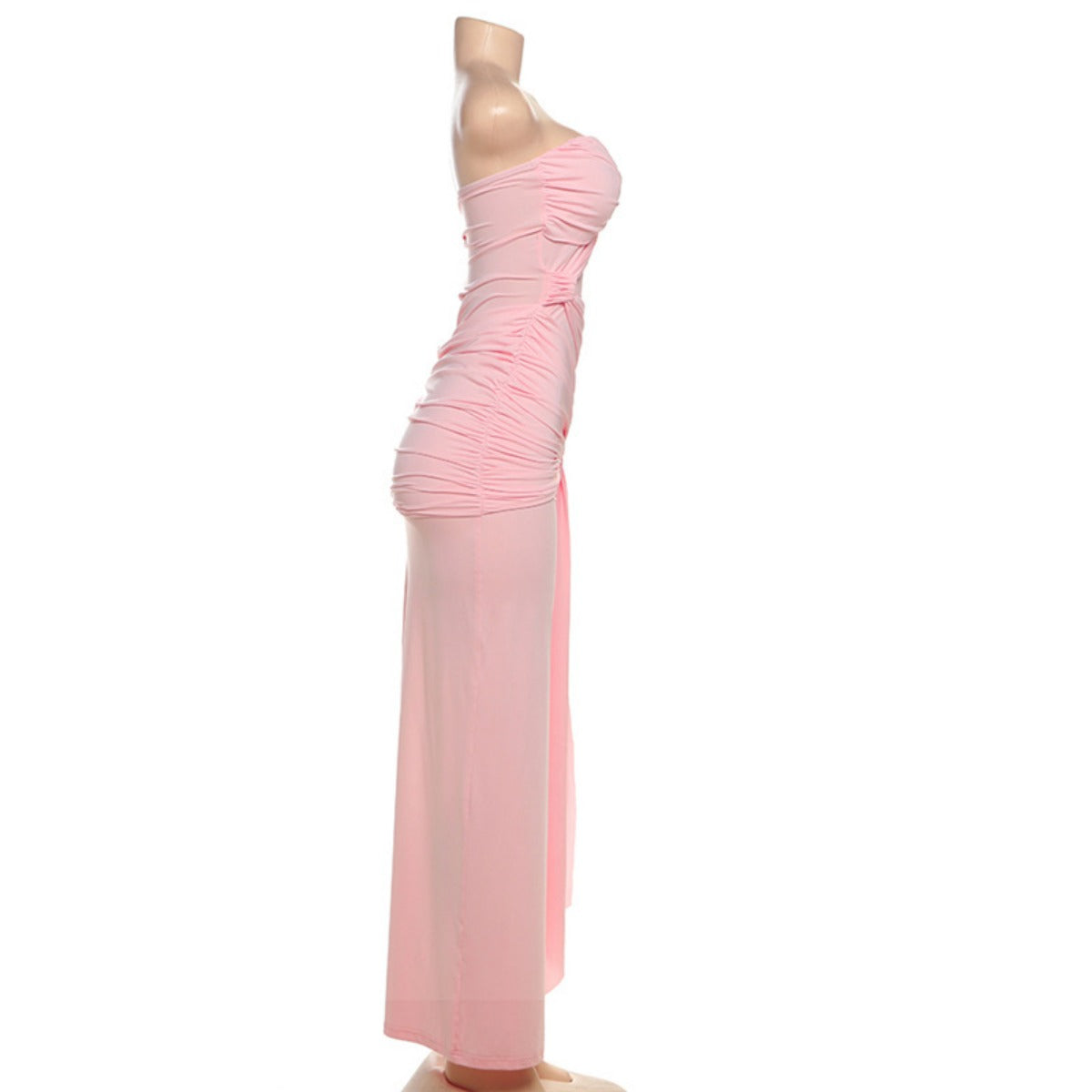 R&B | Rückenfreies Röhrentop-Kleid mit Seitenschlitz
