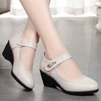 Elegante Weiche Lederschuhe mit Absatz R&B R&B