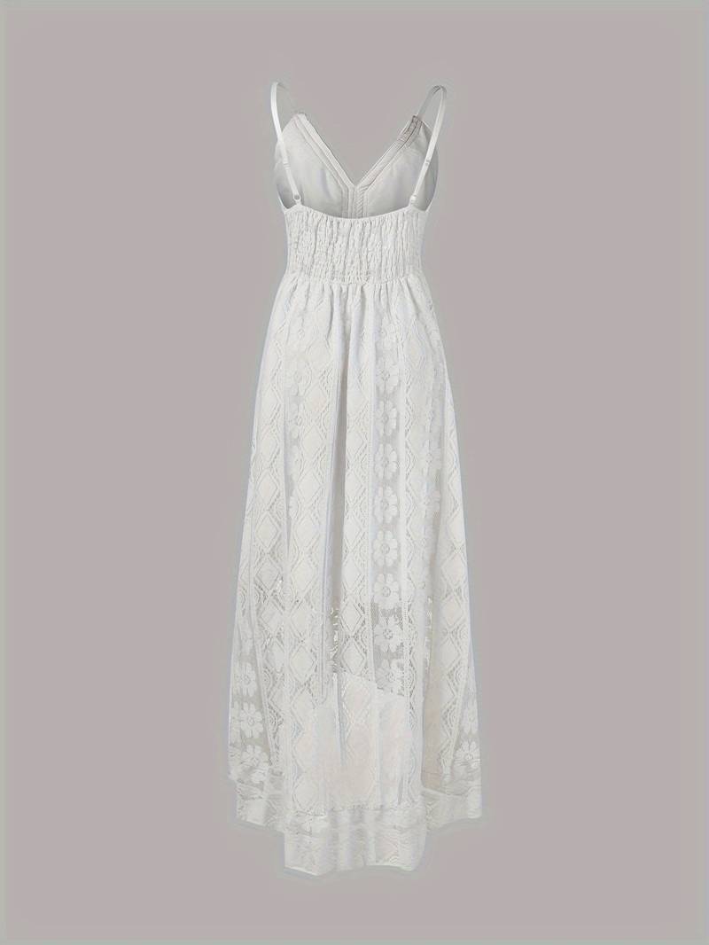 R&B – boho-maxi-sommerkleid mit spaghettiträgern und v-ausschnitt