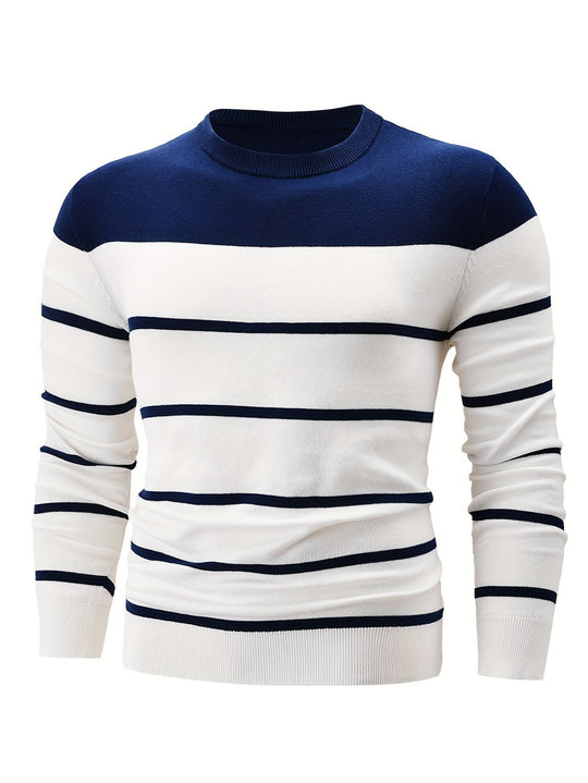 R&B | Gestreifter Pullover Baumwolle Klassisch und Komfortabel