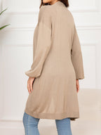 R&B | Gefallen Schulter Offene Front Langarm Cardigan