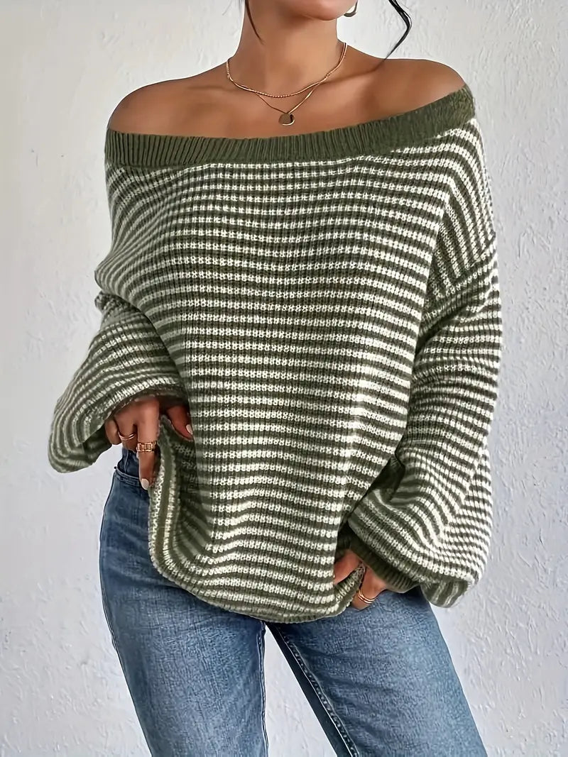 R&B | Strickpullover mit Überschnittenen Schultern