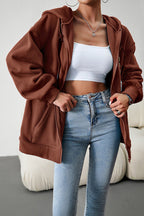R&B | Lässiger Pullover cardigan mit Kapuze