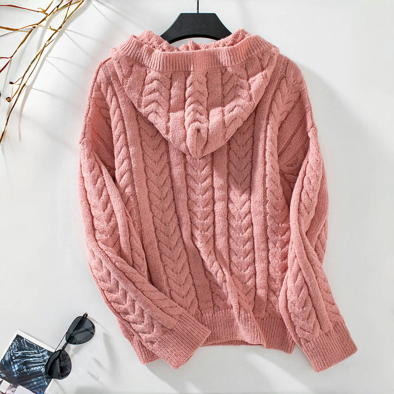 R&B | Klassischer Pullover Mit Zopfmuster Design