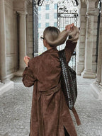 R&B | Damen Klassischer Langer Trenchcoat